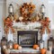 Large Fall Bows for Wreath 20x11 Inch, 2 Pack Pre-Tied Thanksgiving Wired Ribbon, Decorative Autumn Tree Topper Bow for Front Door Indoor Outdoor Harvest Decorations (Flaxen, Maple)